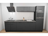 Häcker concept130 uno zwart mat keukenopstelling - afbeelding 1 van  18