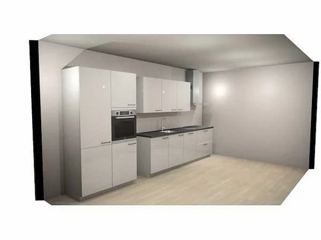 Häcker concept130 wit hoogglans recht opgestelde keuken - afbeelding 9 van  16