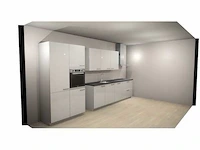Häcker concept130 wit hoogglans recht opgestelde keuken - afbeelding 9 van  16
