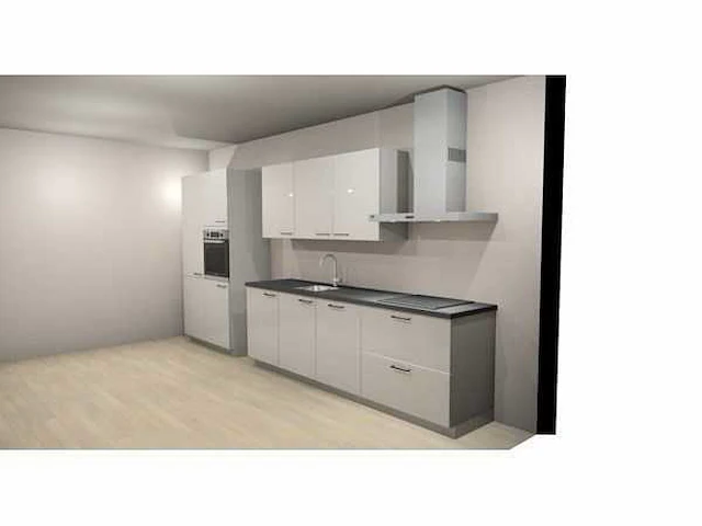 Häcker concept130 wit hoogglans recht opgestelde keuken - afbeelding 10 van  16