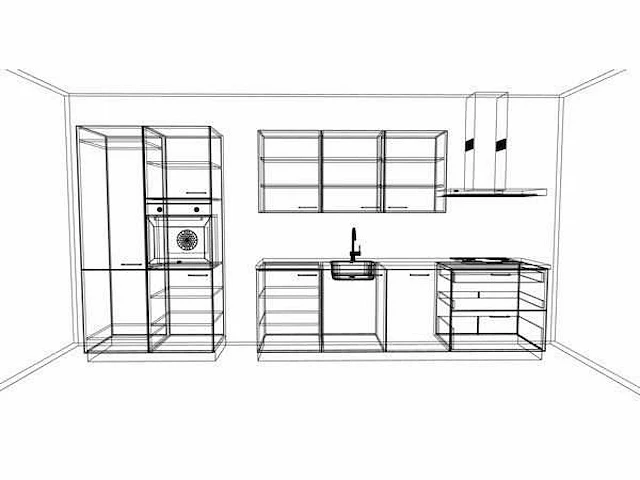 Häcker concept130 wit hoogglans recht opgestelde keuken - afbeelding 14 van  16