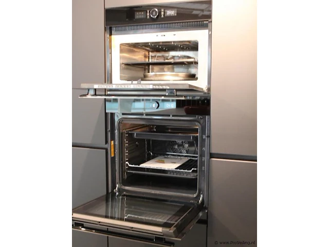 Häcker eilandkeuken met apparatenwand met apparatenwand en spoelwand - afbeelding 55 van  64