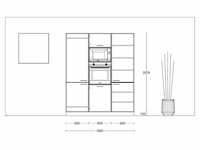 Häcker porto selection eucalyptus eiland opstelling - afbeelding 13 van  24