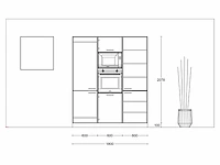Häcker porto selection eucalyptus eiland opstelling - afbeelding 13 van  24