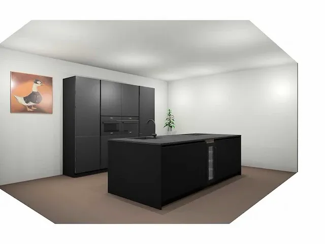 Häcker topsoft mat zwart eiland keuken - afbeelding 2 van  30
