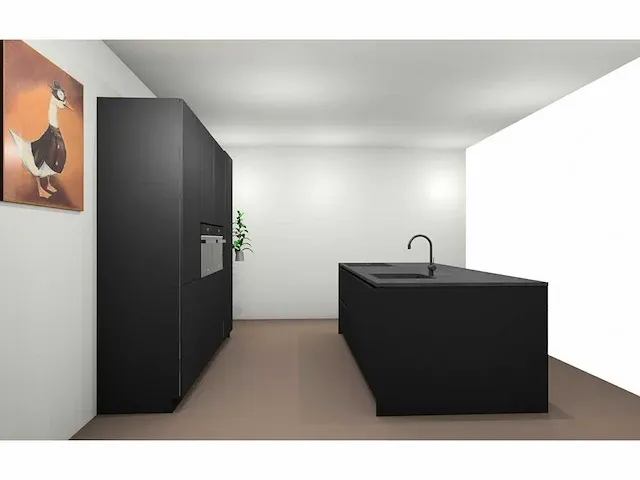 Häcker topsoft mat zwart eiland keuken - afbeelding 3 van  30