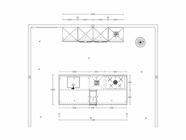 Häcker topsoft mat zwart eiland keuken - afbeelding 11 van  28