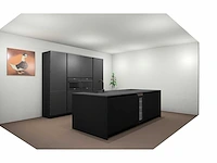 Häcker topsoft mat zwart eiland keuken - afbeelding 10 van  30