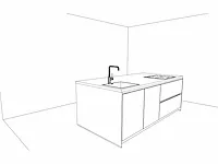 Häcker topsoft satijn mat eiland keuken - afbeelding 2 van  22