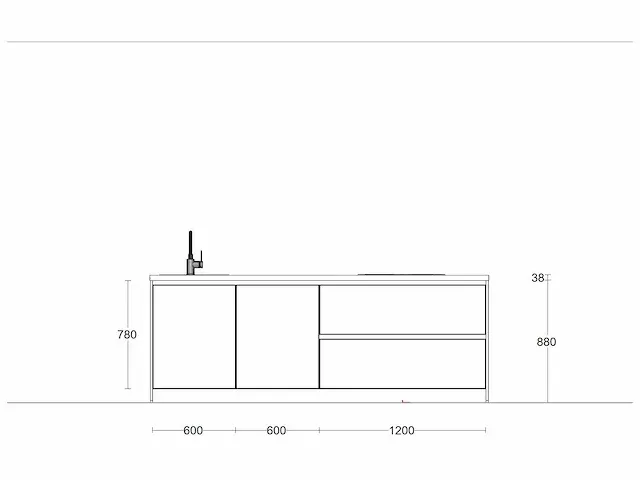 Häcker topsoft satijn mat eiland keuken - afbeelding 4 van  22