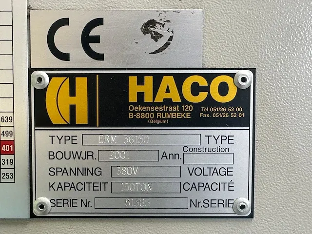 Haco - erm 36150 - cnc kantbank - afbeelding 12 van  17