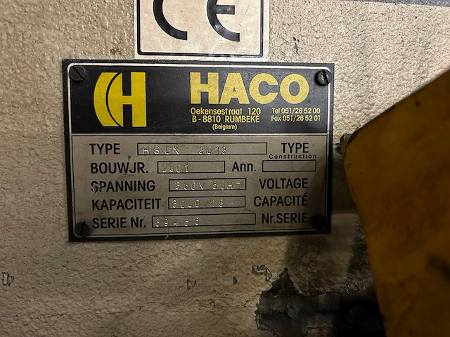 Haco - hslx 3013 - cnc guillotine shears - 2001 - afbeelding 4 van  9