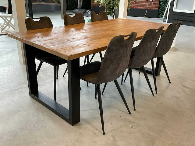 Haco.nu nadia eetkamertafel met 6 stoelen - afbeelding 1 van  5