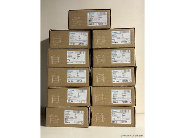 Hager gd110n mini gamma 9010 ip30 - 11 dozen - afbeelding 2 van  3