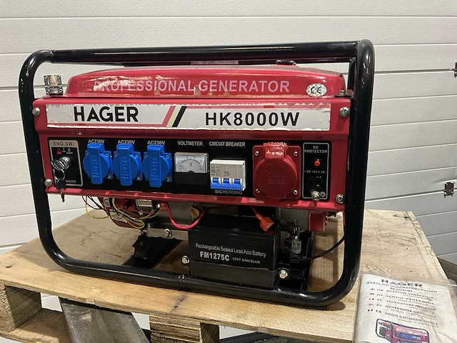 Hager hk8000w stroomgenerator - afbeelding 2 van  7