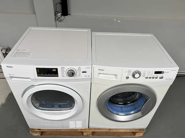 Haier - wasmachine + haier droger - afbeelding 5 van  12