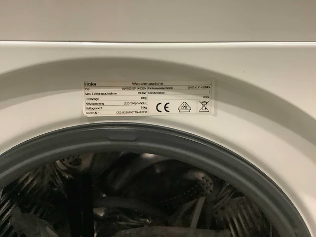 Haier hw100-bp14636n wasmachine - afbeelding 8 van  10