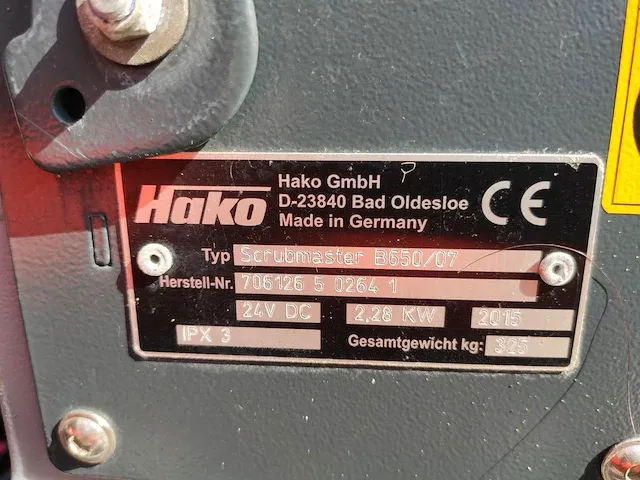 Hako - scrubmaster b650 07 - schrobmachine - afbeelding 4 van  8