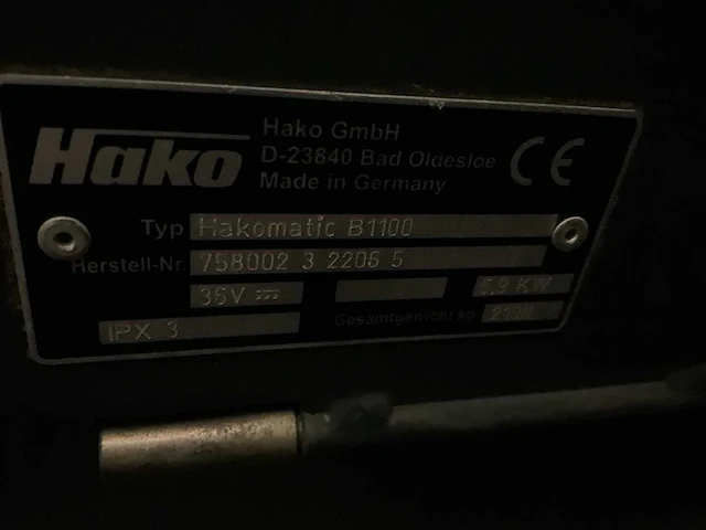 Hako hakomatic b1100 opzit schrob/zuigmachine - afbeelding 8 van  16