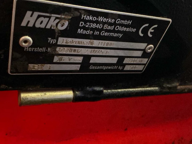 Hako hakomatic b1100 straatveegmachine - afbeelding 17 van  24