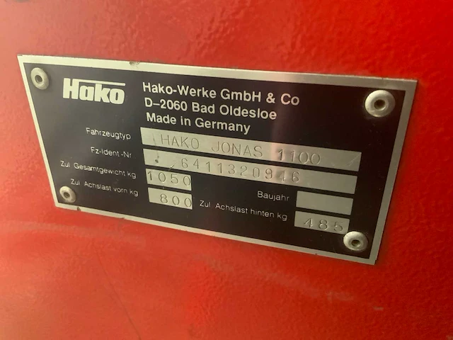 Hako jonas 1100 zelfrijdende veegmachine - afbeelding 21 van  28