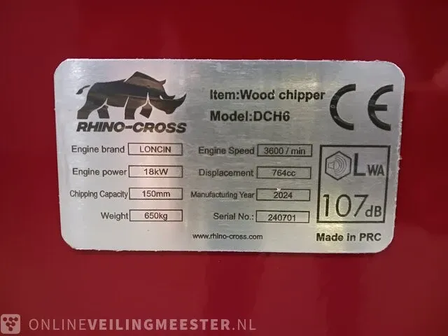 Hakselaar rhino-cross, dch6 - afbeelding 7 van  7