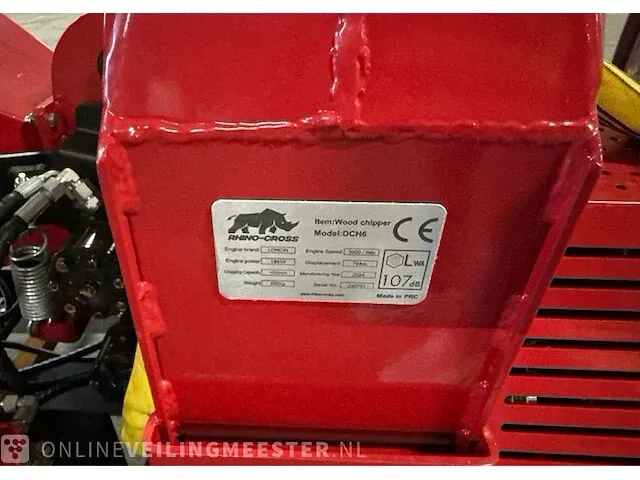 Hakselaar rhino-cross, rood/zwart - afbeelding 3 van  11