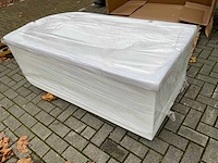 Half vrijstaand hoekbad links 150x75x58cm met afvoer acryl glans wit - afbeelding 3 van  8