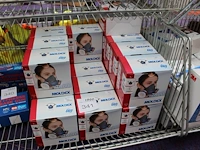 Halfgelaatsmaskers moldex maten s, m en l ruim 20 stuks. excl. draadmand - afbeelding 1 van  2
