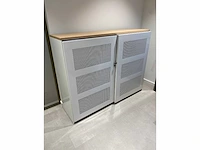 Halfhoge akoestische stalen schuifdeurkast - afbeelding 11 van  12