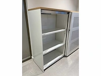 Halfhoge akoestische stalen schuifdeurkast - afbeelding 3 van  12