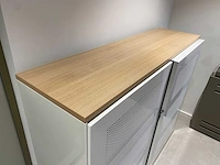 Halfhoge akoestische stalen schuifdeurkast - afbeelding 7 van  12