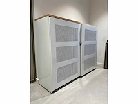 Halfhoge akoestische stalen schuifdeurkast - afbeelding 12 van  12