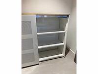 Halfhoge akoestische stalen schuifdeurkast - afbeelding 4 van  12