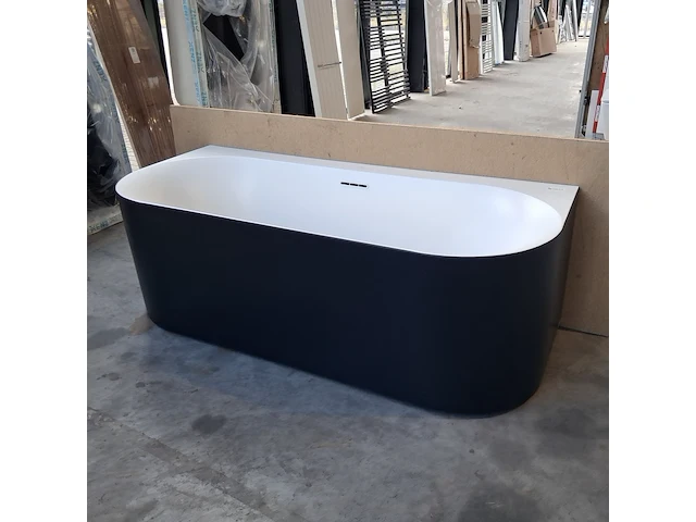 Halfvrijstaand ligbad, villeroy & boch, loop & friends, bi colour - afbeelding 1 van  5