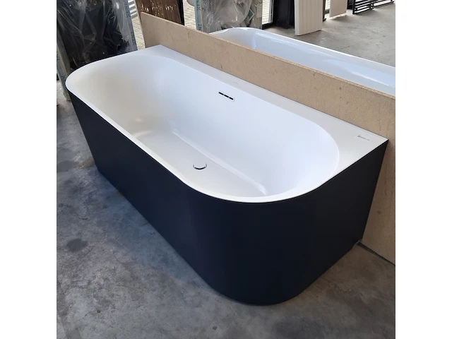 Halfvrijstaand ligbad, villeroy & boch, loop & friends, bi colour - afbeelding 2 van  5