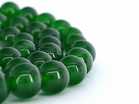 Halsketting met jade edelsteen en een witgouden sluiting met diamant - afbeelding 6 van  10