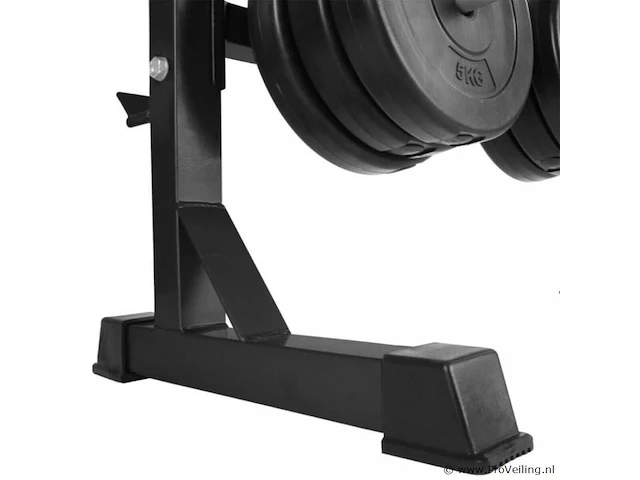 Halter-, en gewichtstandaard voor halterstang en schijven en dumbells max 300 kg - afbeelding 2 van  12