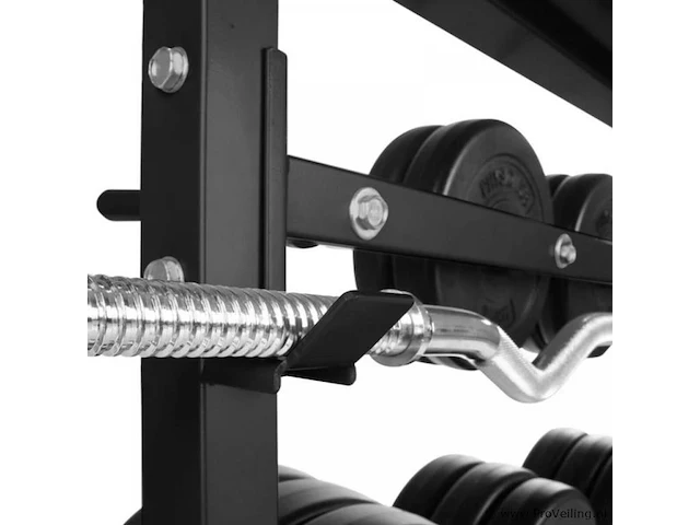 Halter-, en gewichtstandaard voor halterstang en schijven en dumbells max 300 kg - afbeelding 3 van  12