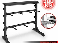 Halter-, en gewichtstandaard voor halterstang en schijven en dumbells max 300 kg - afbeelding 5 van  12