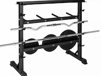 Halter-, en gewichtstandaard voor halterstang en schijven en dumbells max 300 kg - afbeelding 6 van  12