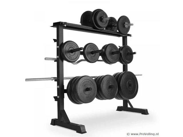 Halter-, en gewichtstandaard voor halterstang en schijven en dumbells max 300 kg - afbeelding 7 van  12