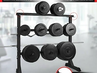 Halter-, en gewichtstandaard voor halterstang en schijven en dumbells max 300 kg - afbeelding 9 van  12