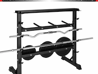 Halter-, en gewichtstandaard voor halterstang en schijven en dumbells max 300 kg - afbeelding 11 van  12