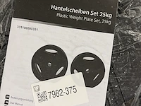 Halterschijvenset, 4 halterschijven, 25kg ultrasport - afbeelding 3 van  3