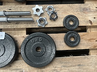 Halterset met 10 halterschijven gietijzer - afbeelding 4 van  8