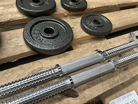 Halterset met 10 halterschijven gietijzer - afbeelding 6 van  8