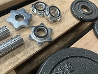 Halterset met 10 halterschijven gietijzer - afbeelding 8 van  8