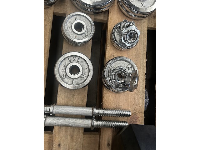 Haltersets met 23 halterschijven gietijzer - afbeelding 6 van  6