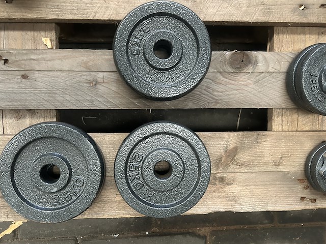 Haltersets met 51 halterschijven gietijzer - afbeelding 6 van  9